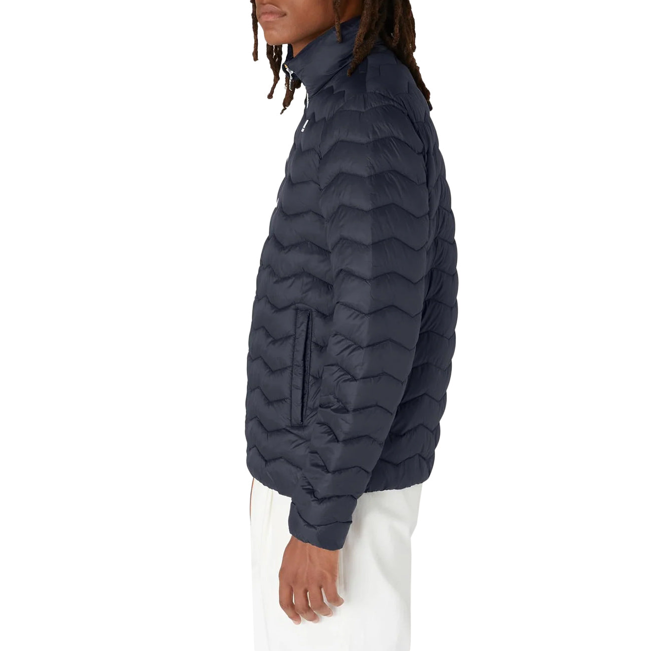 K-WAY Giubbotto Valentine Eco Warm Onde Uomo Blu Navy K6115GW K89 BLU NAVY 