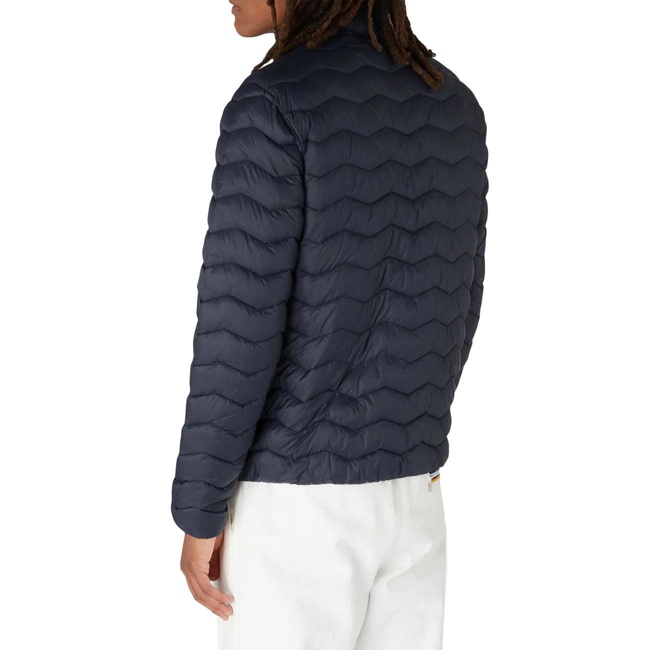 K-WAY Giubbotto Valentine Eco Warm Onde Uomo Blu Navy K6115GW K89 BLU NAVY 