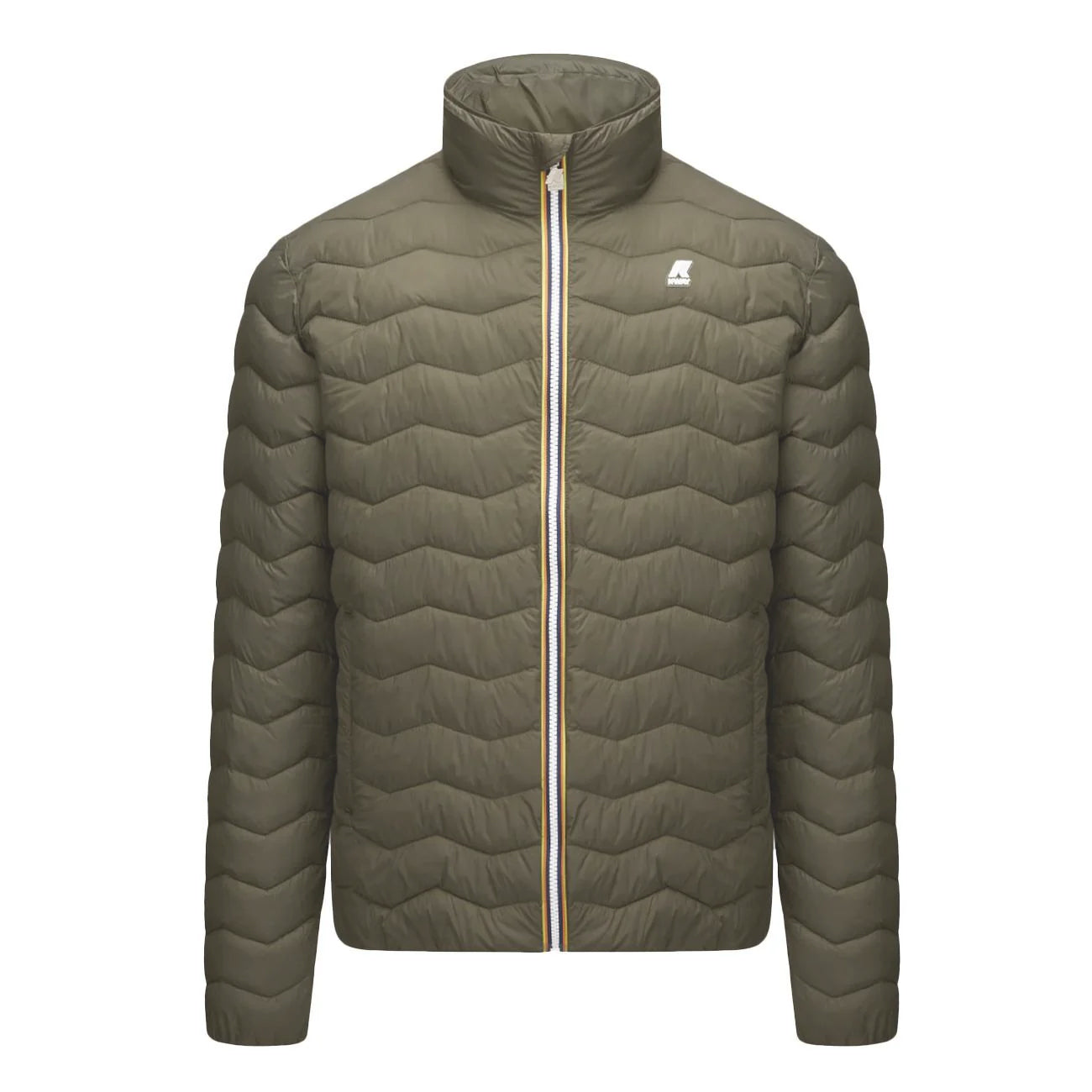 K-WAY Giubbotto Valentine Eco Warm Onde Uomo Verde Nero K6115GW WMR VERDE NERO 