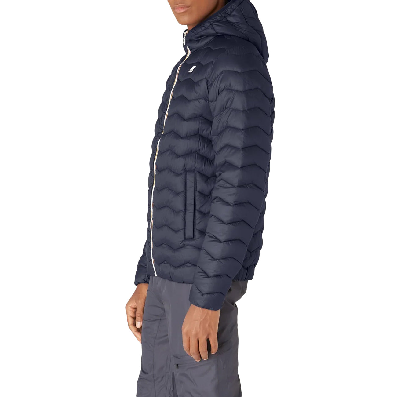 K-WAY Giubbotto Jack Eco Warm Onde Uomo Blu Navy K6121HW K89 BLU NAVY 