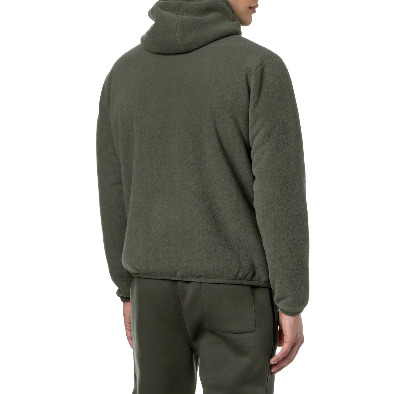 K-WAY Felpa Jack Sherpa Polar Pile Uomo Verde Blu Navy K71237W AF0 VERDE/BLU NAVY 