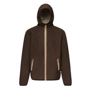 K-WAY Felpa Jack Sherpa Polar Pile Uomo Marrone Beige K71237W AJF MARRONE/BEIGE 