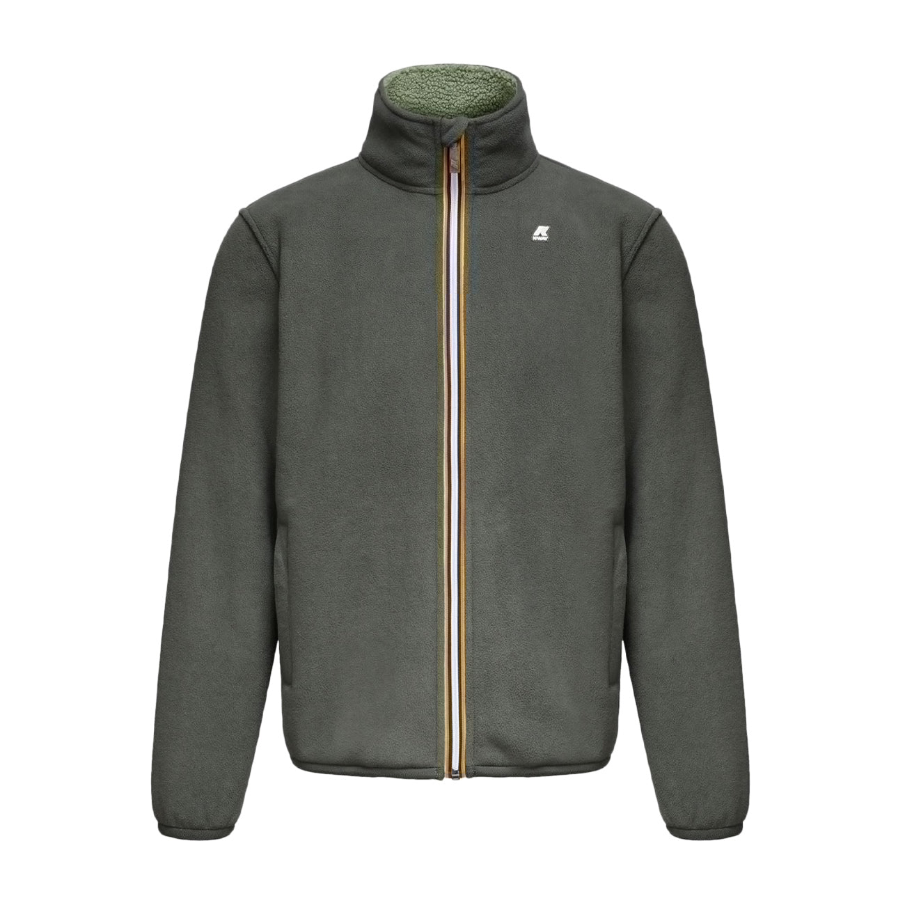 K-WAY Giubbotto Pascal Sherpa Polar In Pile Uomo Verde K71238W AJG VERDE/VERDE 