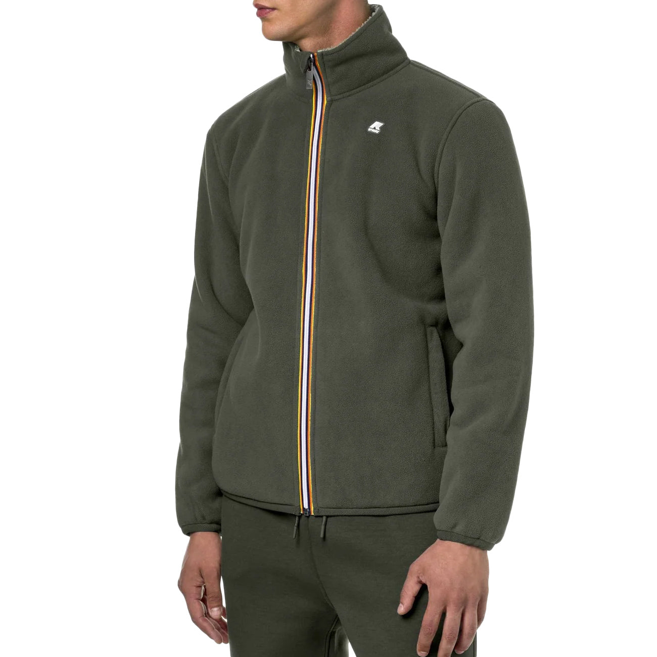 K-WAY Giubbotto Pascal Sherpa Polar In Pile Uomo Verde K71238W AJG VERDE/VERDE 