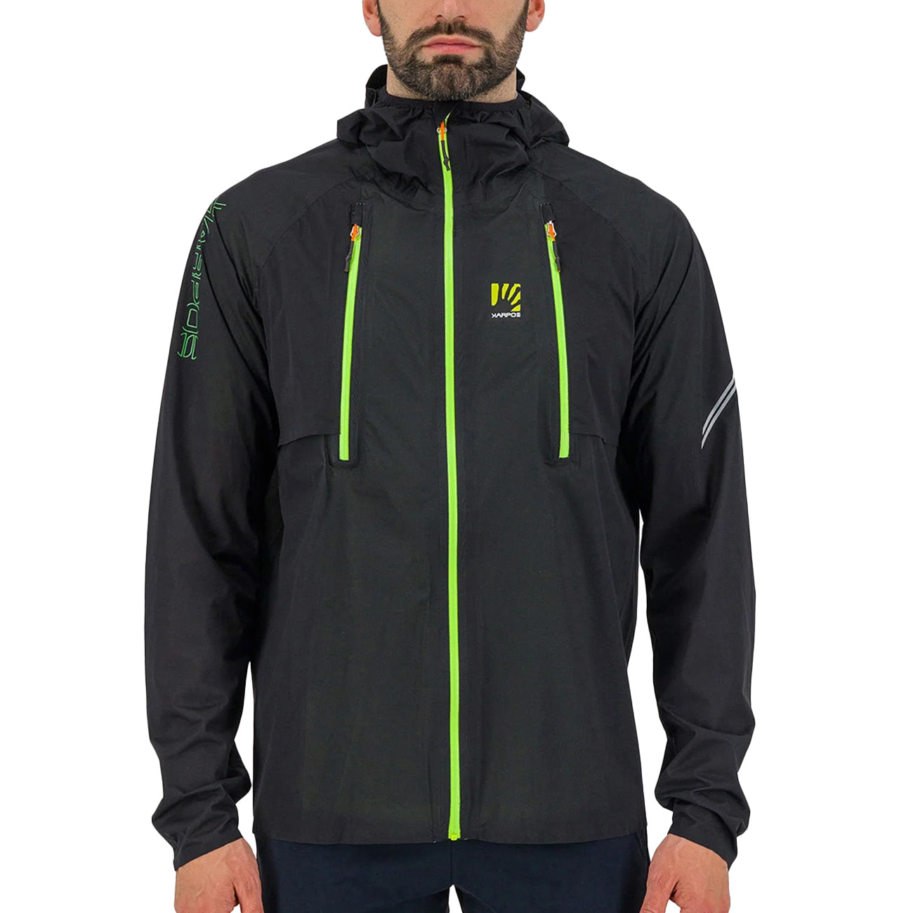 KARPOS Giacca Lavaredo Uomo Black Green Fluo 2511001 081 BLACK/GREEN FLUO 
