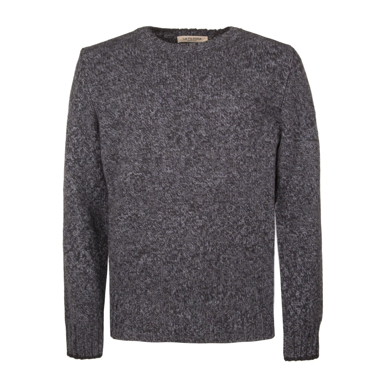LA FILERIA Maglia In Lana Uomo Celeste Blu Melange 10158/25701 817 CELESTE/BLU MELANGE 