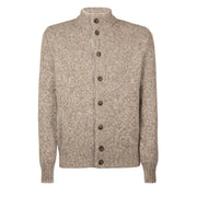 LA FILERIA Cardigan In Lana Uomo Tortora Grigio Melange 10180/25706 800 TORTORA/GRIGIO MELANGE 