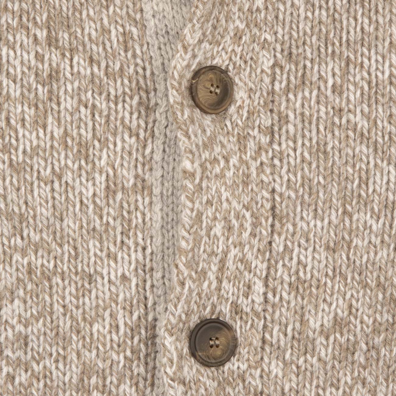 LA FILERIA Cardigan In Lana Uomo Tortora Grigio Melange 10180/25706 800 TORTORA/GRIGIO MELANGE 