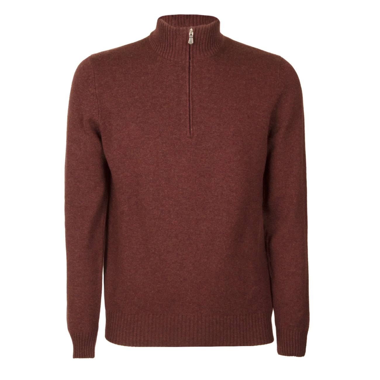 LA FILERIA Lupetto Zip Misto Lana Uomo Bordeaux 23125/19621 293 BORDEAUX 