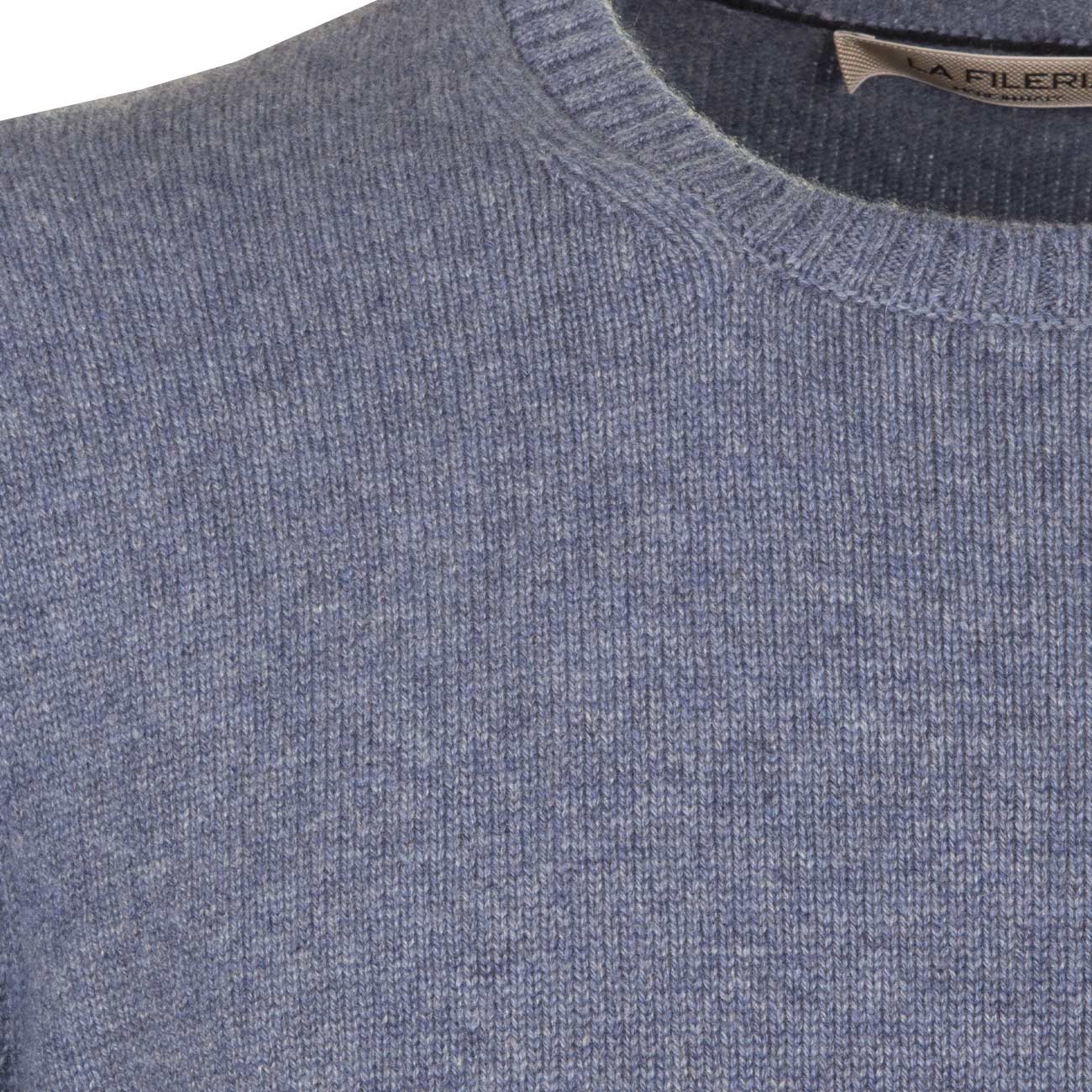 LA FILERIA Maglia In Cashmere Uomo Azzurro 23159/15521 520 AZZURRONE 