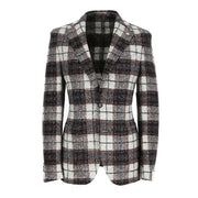 L.B.M.1911. Giacca Monopetto Jersey Check Uomo Blu Bianco Rosso 2811_S_35711 2 BLU/B.CO/ROSSO 