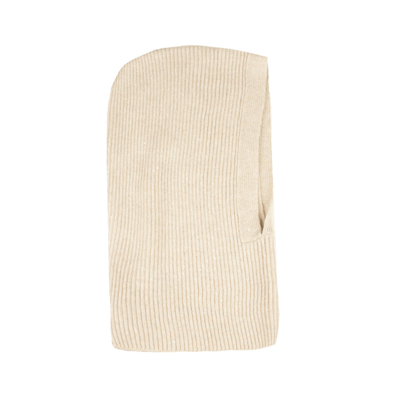 LE TRICOT PERUGIA Cappuccio Collo In Lana Vergine Donna Beige 26709 8150 BEIGE 