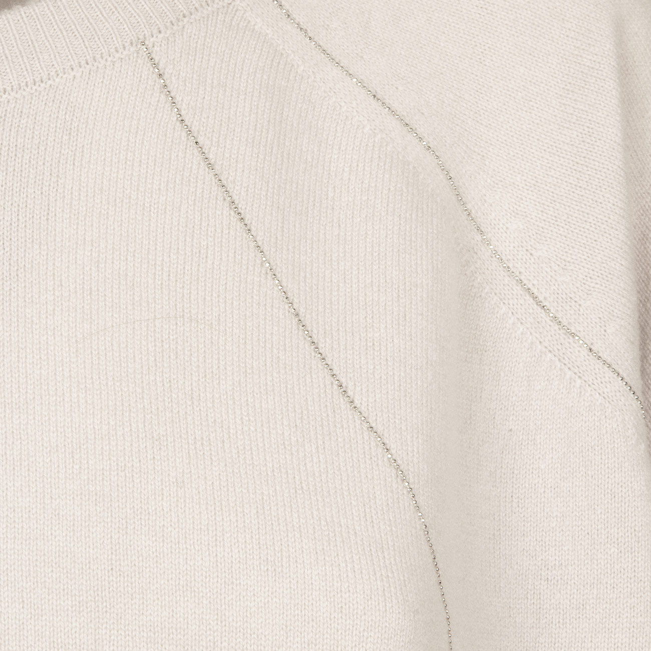 LE TRICOT PERUGIA Pullover In Lana E Cashmere Donna Grigio Chiaro 46463 5368 LIGHT GREY 