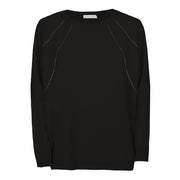 LE TRICOT PERUGIA Pullover In Lana E Cashmere Donna Nero 46463 999 BLACK 