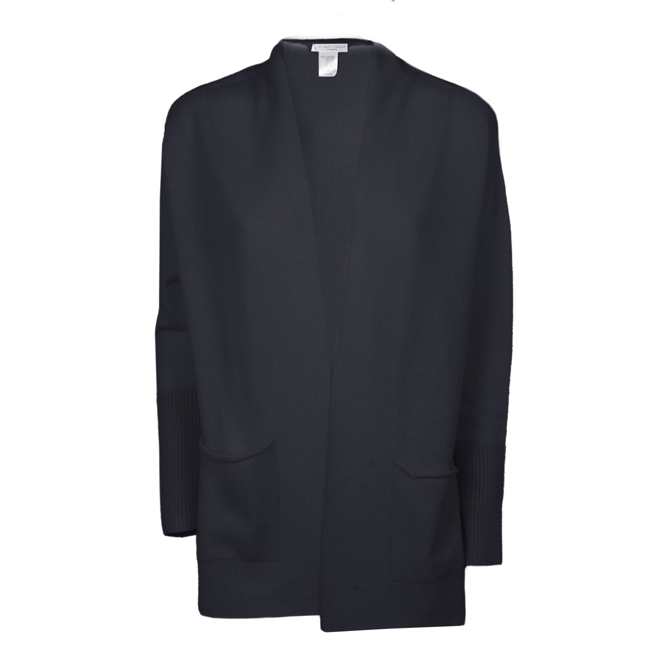 LE TRICOT PERUGIA Cardigan Lungo In Cashmere Donna Blu Scuro 46741 1324 DARK BLUE 