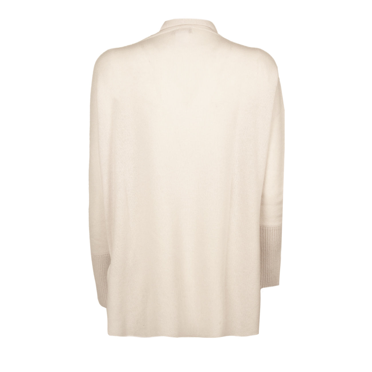 LE TRICOT PERUGIA Cardigan Lungo In Cashmere Donna Grigio Chiaro 46741 5368 LIGHT GREY 