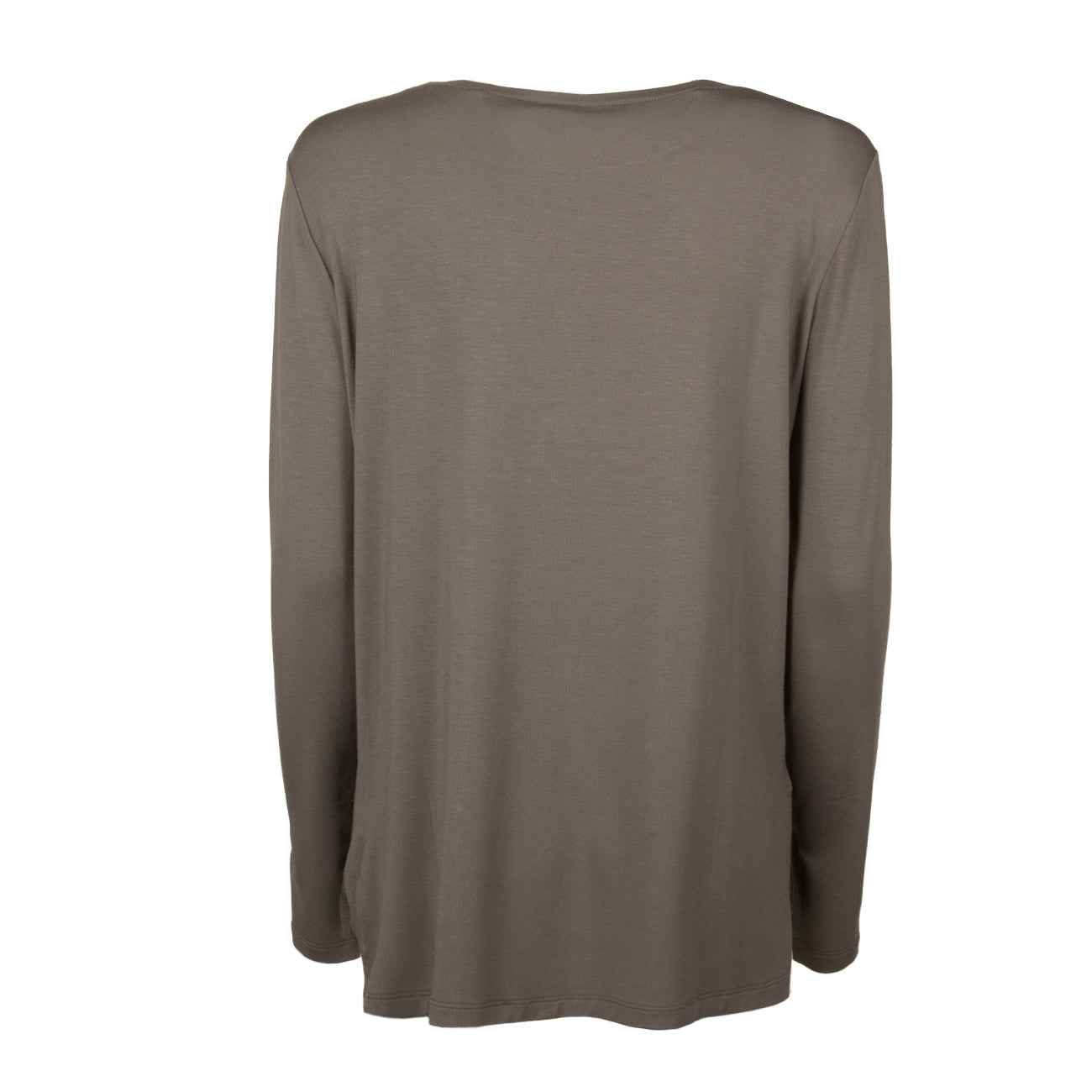 LE TRICOT PERUGIA T.Shirt Scollo Barca Viscosa Stretch Donna Silver 66325 5365 SILVER 