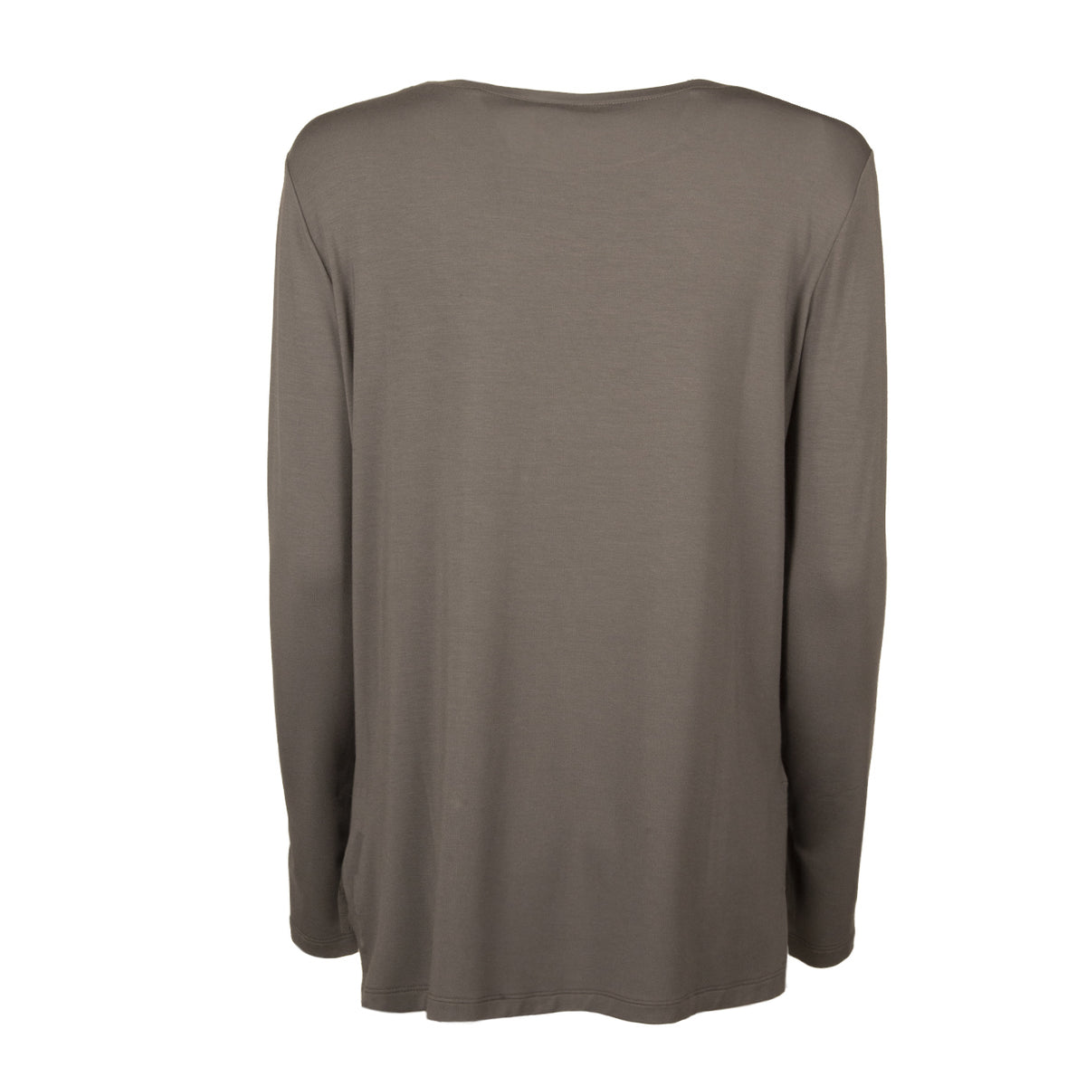 LE TRICOT PERUGIA T.Shirt Scollo Barca Viscosa Stretch Donna Silver 66325 5365 SILVER 