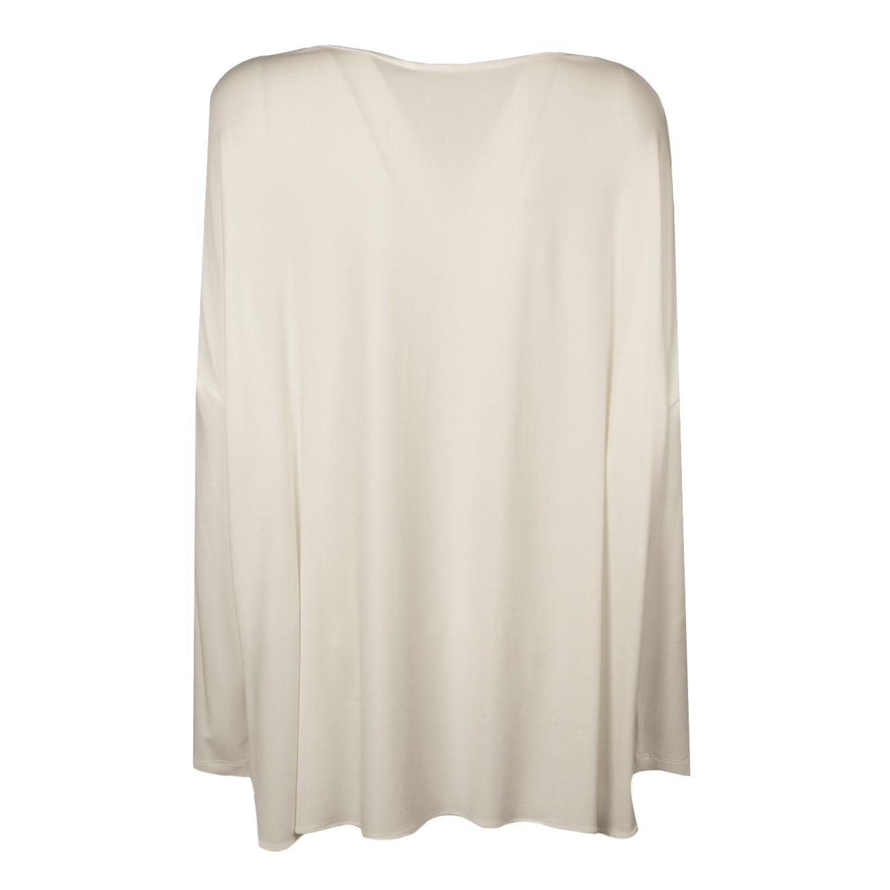 LE TRICOT PERUGIA Blusa In Viscosa Donna White + Off White 66447 9184 WHITE+OFF WHITE 
