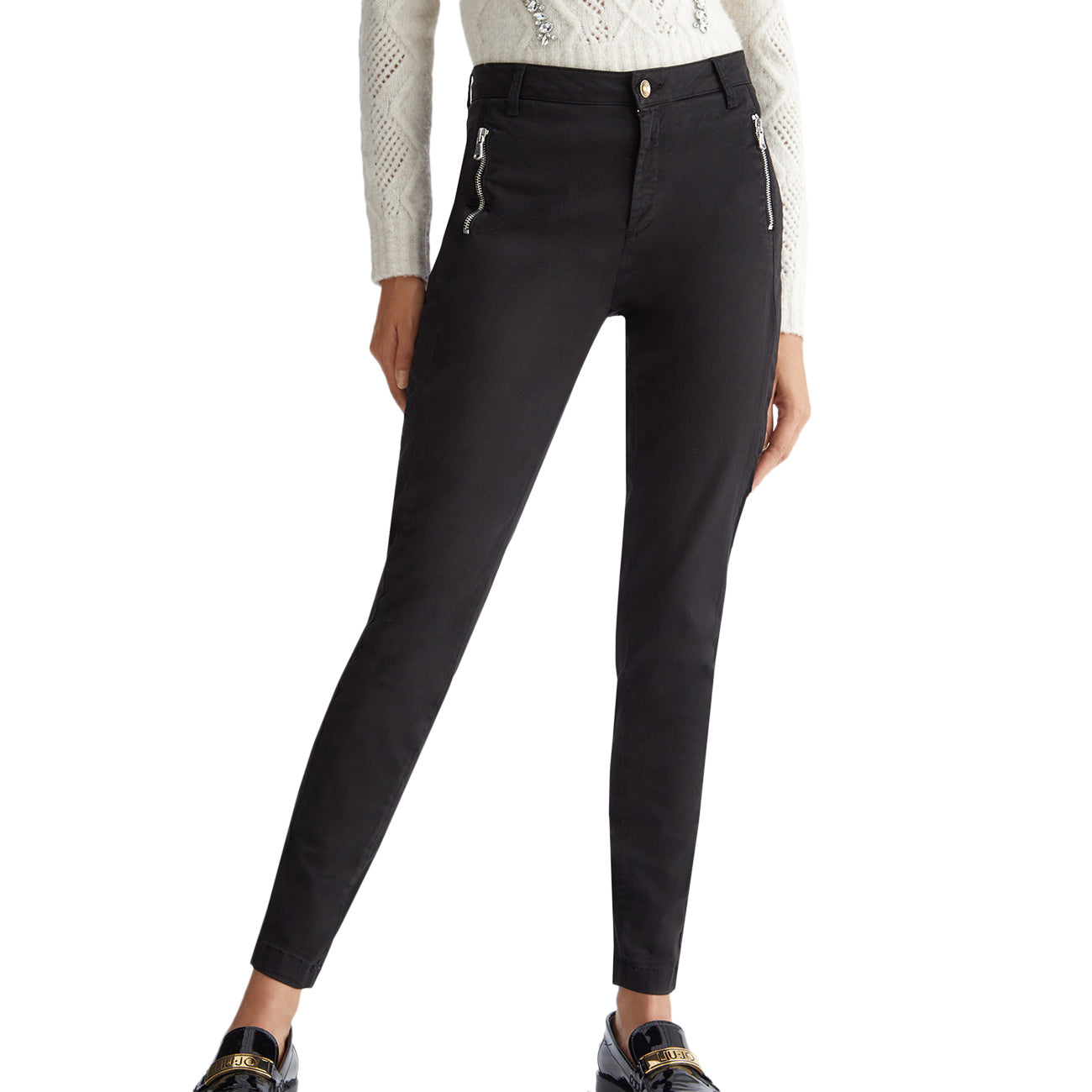 LIU JO Pantalone Parfait Donna Nero MF3274T8191 22222 NERO 