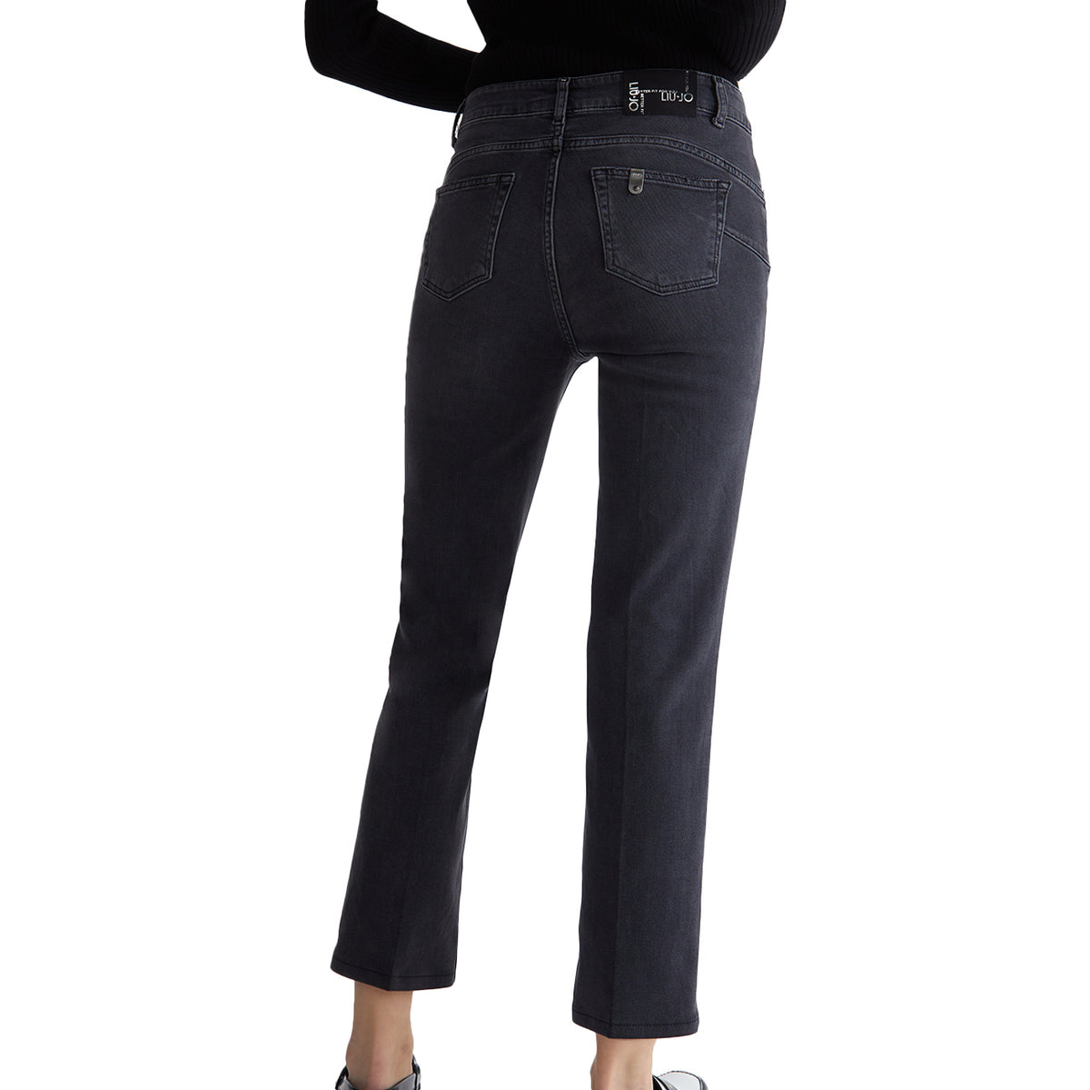 LIU JO Jeans Bootcut Cropped Princess Donna Black Seductive UF3040D4391 87307 DEN.BLACK SEDUCTIVE 