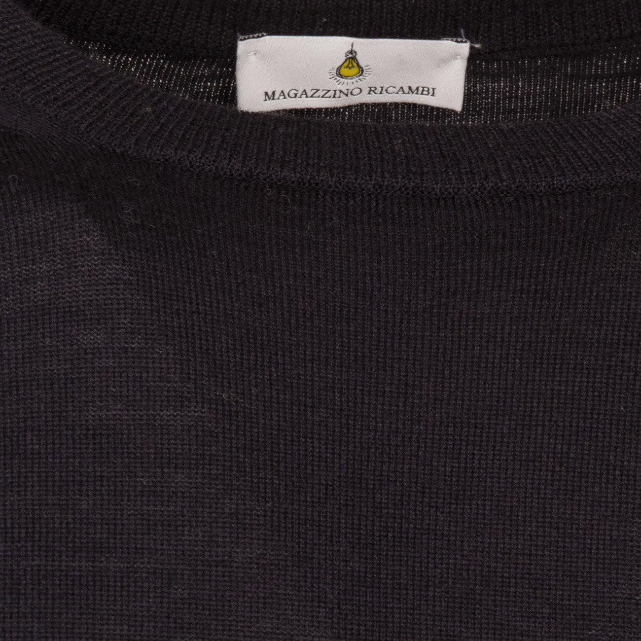 MAGAZZINO RICAMBI Girocollo 100% Lana Merinos Uomo Blu Navy 41 81 AR BLU NAVY 