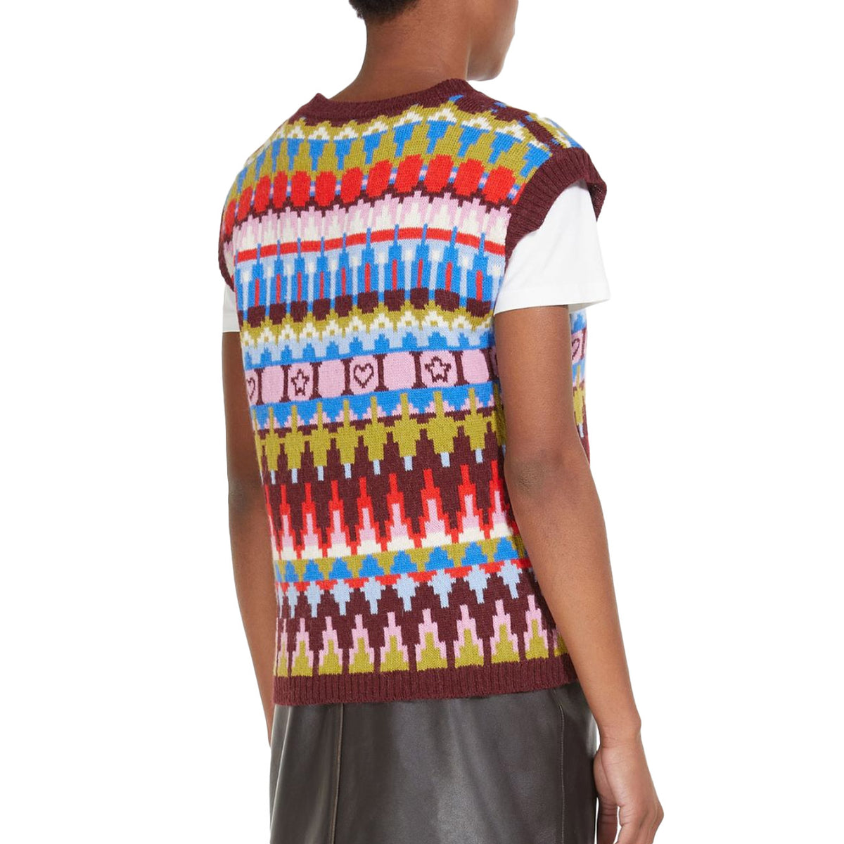 MAX MARA WEEKEND Gilet Jacquard Aligi Donna Fairisle Patch ALIGI 2353560139600 015 FAIRISLE PATCH 