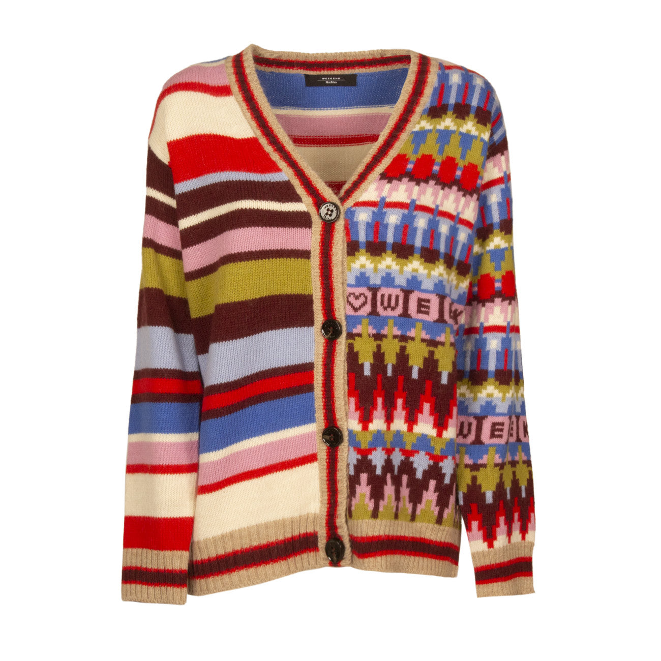 MAX MARA WEEKEND Cardigan Austero Donna Fairisle Patch AUSTERO 2353460539600 017 FAIRISLE PATCH 