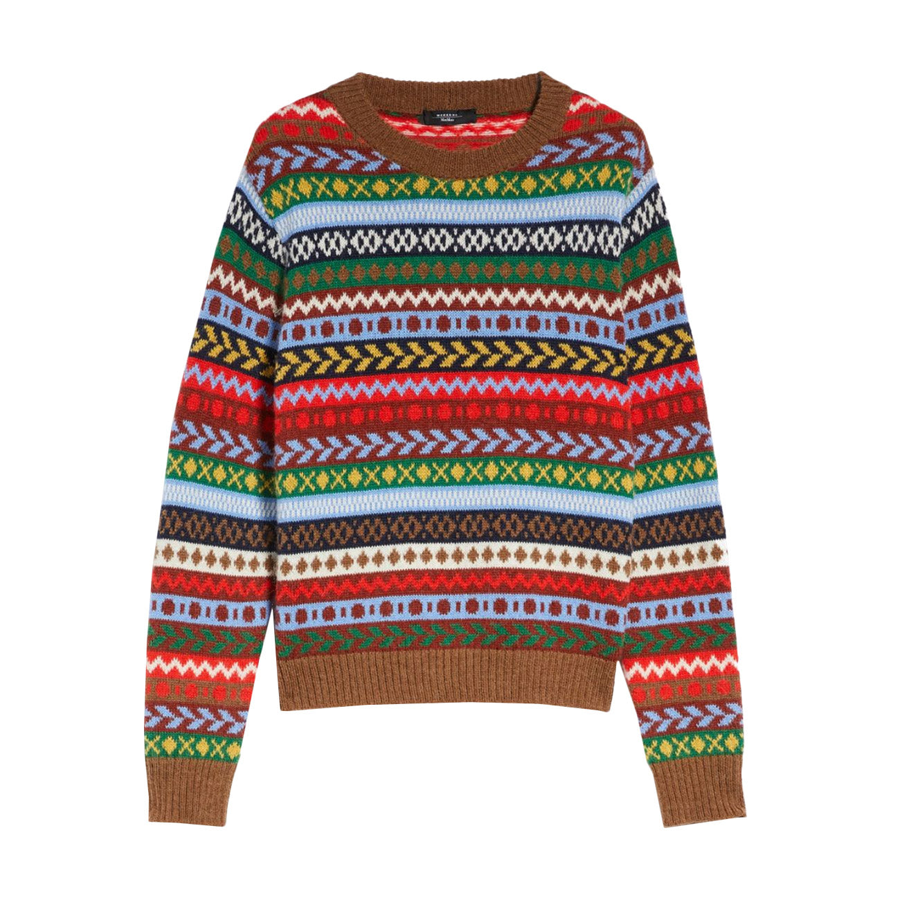MAX MARA WEEKEND Maglia Jacquard Edicola Donna Fairisle EDICOLA 2353661933600 001 DIS. FAIRISLE 