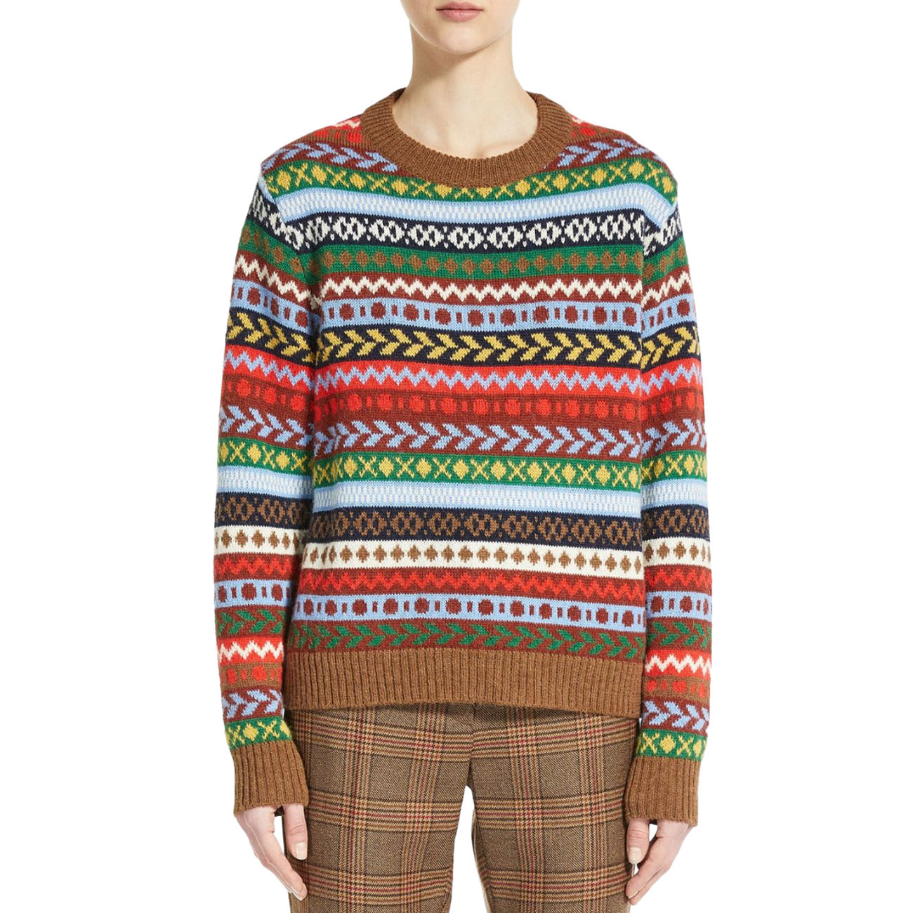 MAX MARA WEEKEND Maglia Jacquard Edicola Donna Fairisle EDICOLA 2353661933600 001 DIS. FAIRISLE 