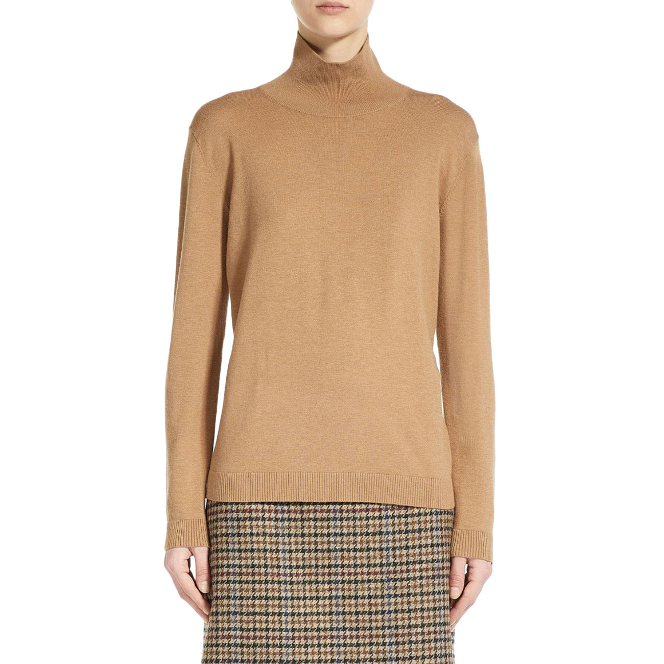 MAX MARA WEEKEND Lupetto Seta Lana Kiku Donna Cammello KIKU 2353660133600 003 CAMMELLO 