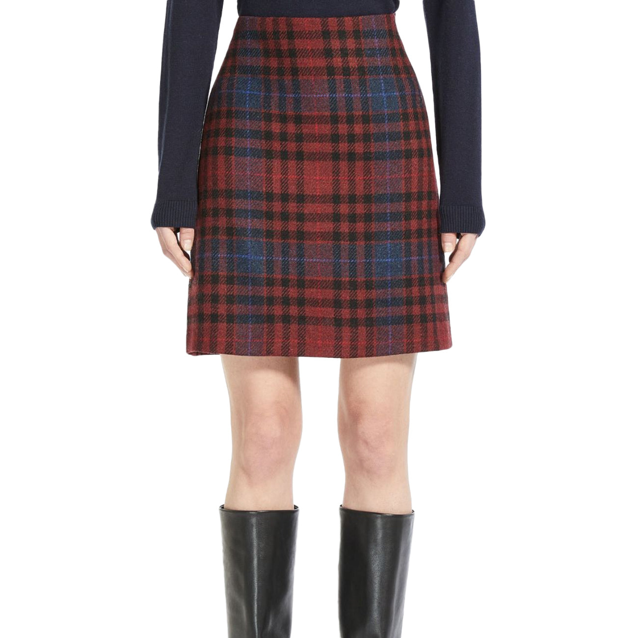 MAX MARA WEEKEND Gonna Pura Lana Petali Donna Check PETALI 2351060733600 001 DIS. CHECK 