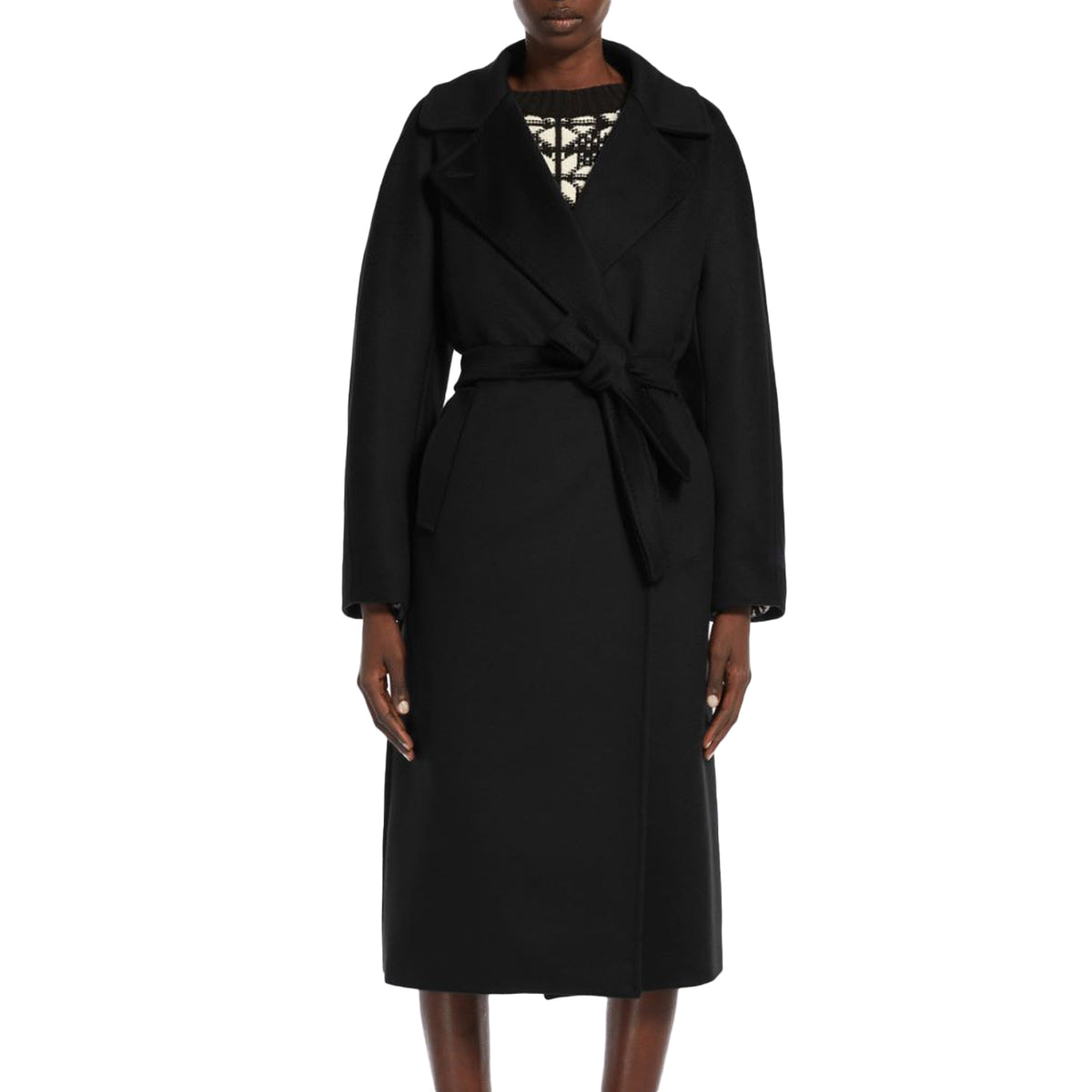 MAX MARA WEEKEND Cappotto Resina Drap Di Pura Lana Donna Nero RESINA 2350161133600 013 NERO 