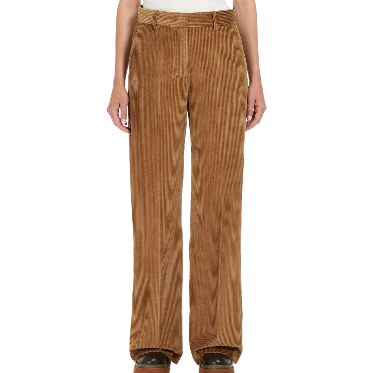 MAX MARA WEEKEND Pantalone Velluto Tania Donna Cammello TANIA 2351360433600 006 CAMMELLO 