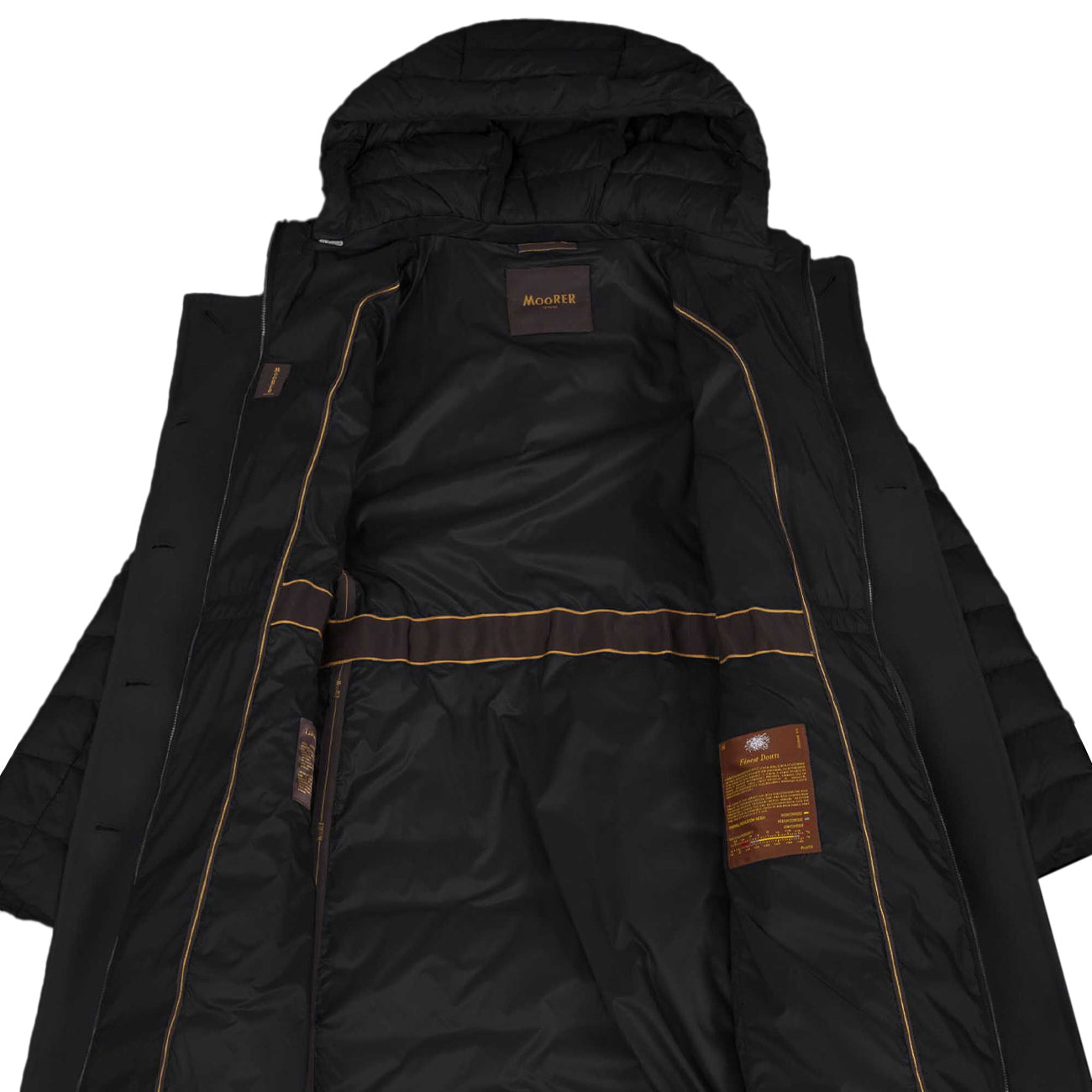 MOORER Piumino Harna-Cwr Donna Nero MODGI100753 U0001 NERO 