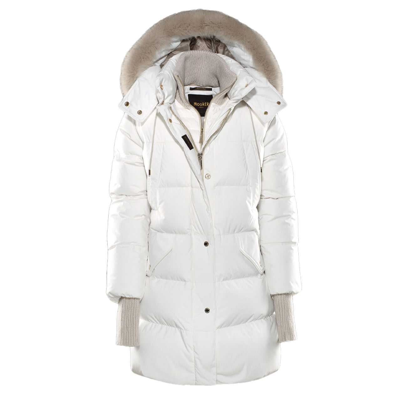MOORER Cappotto Talassa-Stp Donna Blanc MODGI300008 U0111 BLANC 
