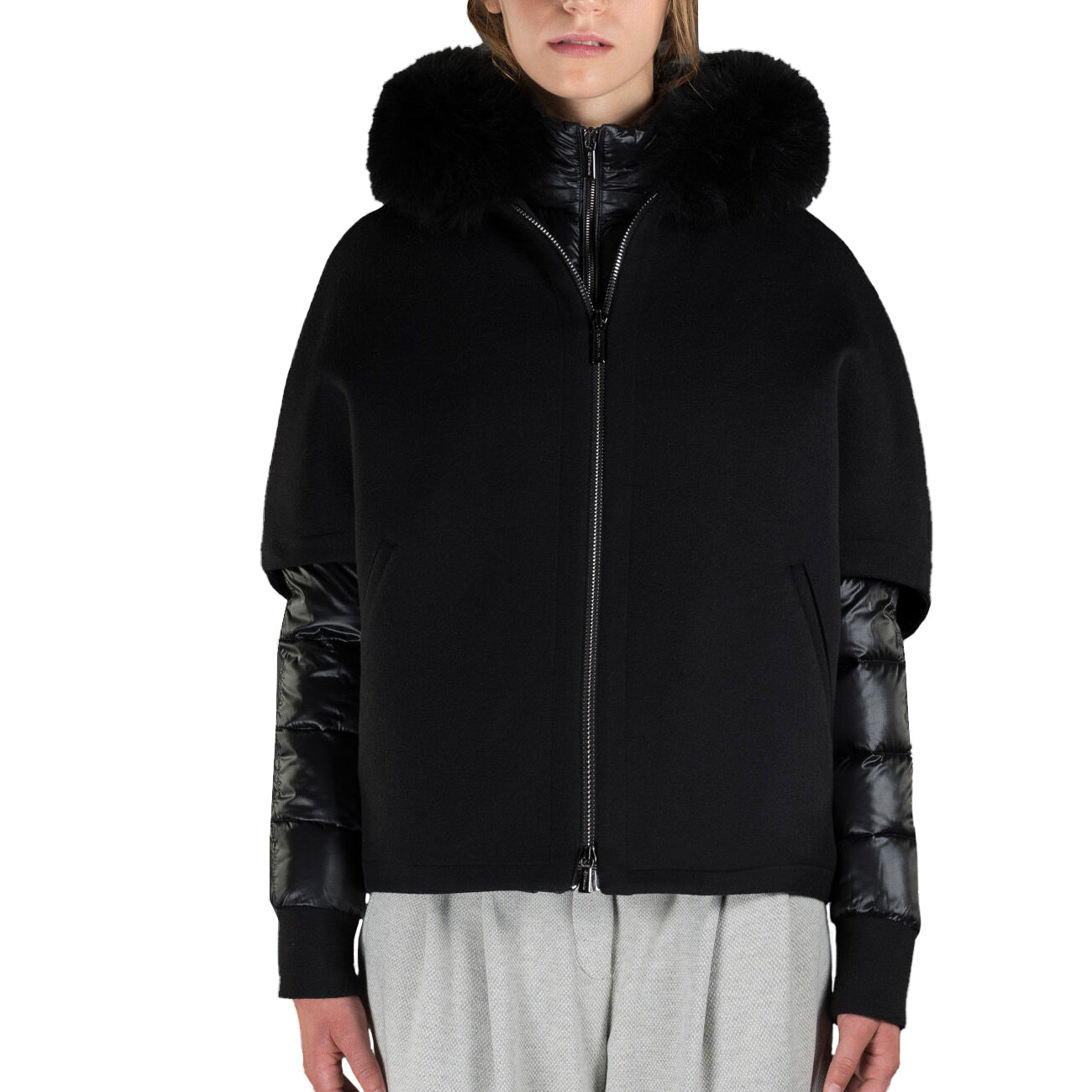 MOORER Piumino Pegaso-Cwr Donna Nero MODGI300009 U0001 NERO 