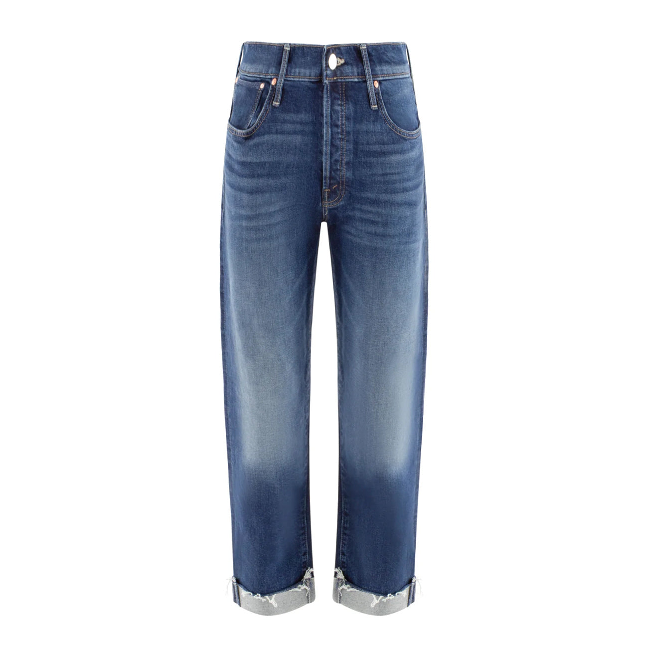 MOTHER Jeans The Scrapper Cuff Ankle Fray Superior Donna Let'S Wine About It 1036-259/C-WAI LETS WINE ABOUT IT 