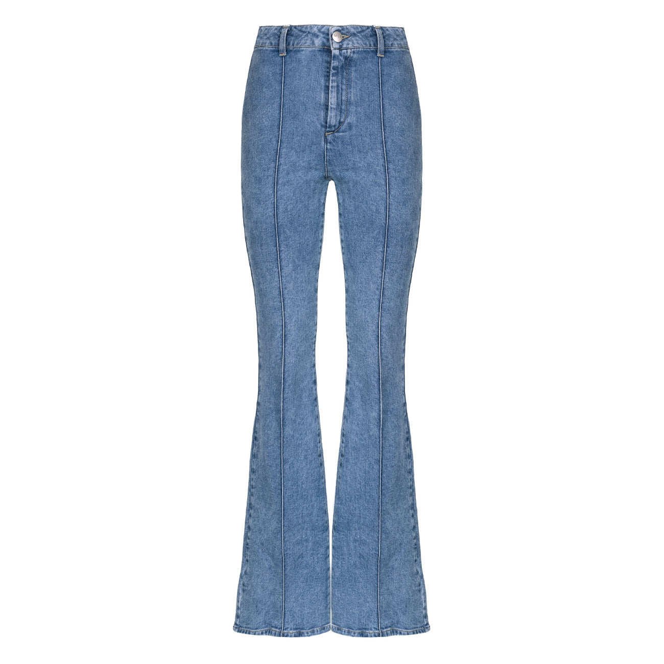 MVP WARDROBE Pantaloni Vintage Bonnet Denim A Zampa Donna Denim Vintage MVPI3PJ222 0437/DENIM VINTAGE 