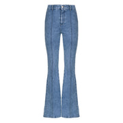 MVP WARDROBE Pantaloni Vintage Bonnet Denim A Zampa Donna Denim Vintage MVPI3PJ222 0437/DENIM VINTAGE 