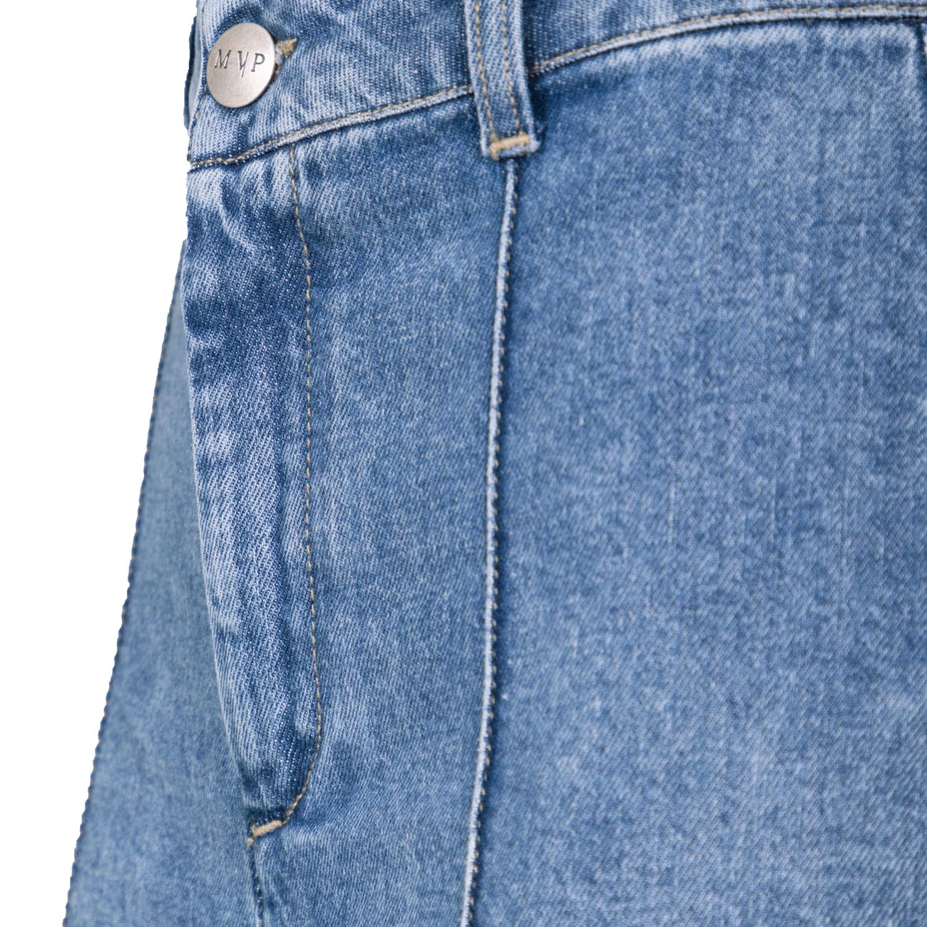 MVP WARDROBE Pantaloni Vintage Bonnet Denim A Zampa Donna Denim Vintage MVPI3PJ222 0437/DENIM VINTAGE 