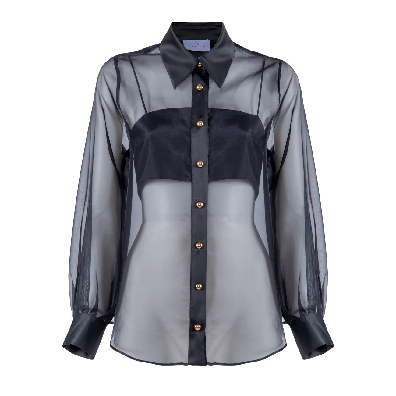 NENETTE Camicia Floss Donna Nero FLOSS 0700 NERO 