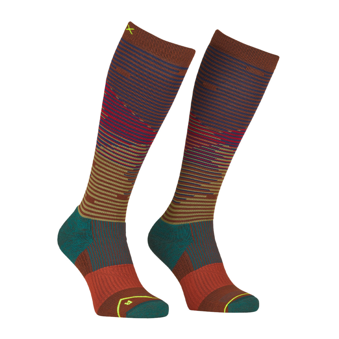 ORTOVOX Calze All Mountain Long Unisex Clay Orange 54872 CLAY ORANGE 