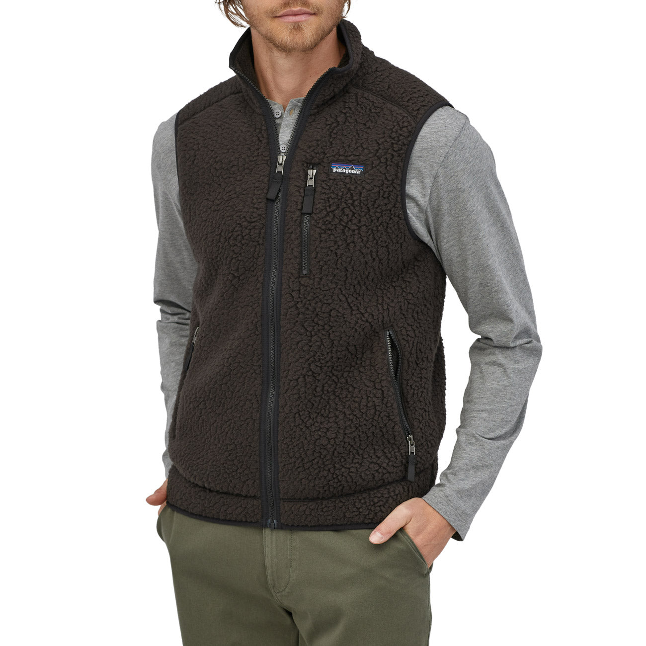 PATAGONIA Gilet Retro In Pile Fleece Uomo Black 22821 BLK BLACK 