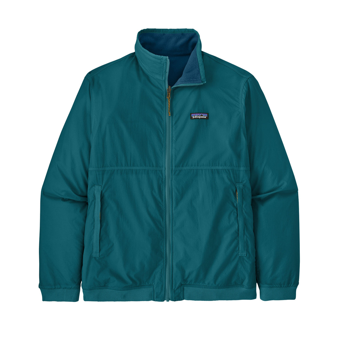 PATAGONIA Pile Reversibile Shelled Microdini Uomo Belay Blue 26215 BLYB BELAY BLUE 