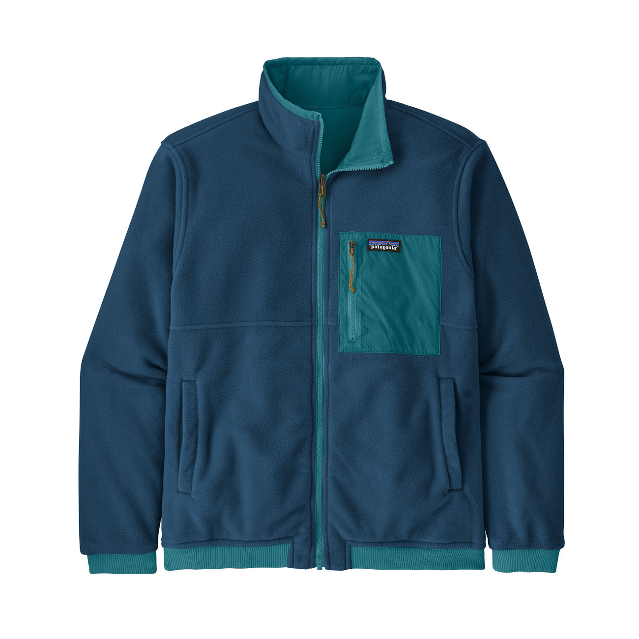 PATAGONIA Pile Reversibile Shelled Microdini Uomo Belay Blue 26215 BLYB BELAY BLUE 