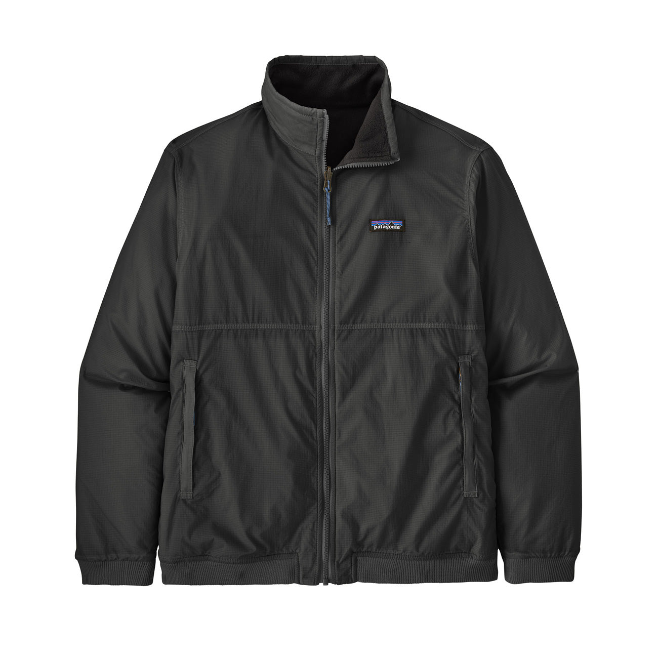 PATAGONIA Giacca Reversibile Shelled Microdini Uomo Nero 26215 FGE FORGE GREY 