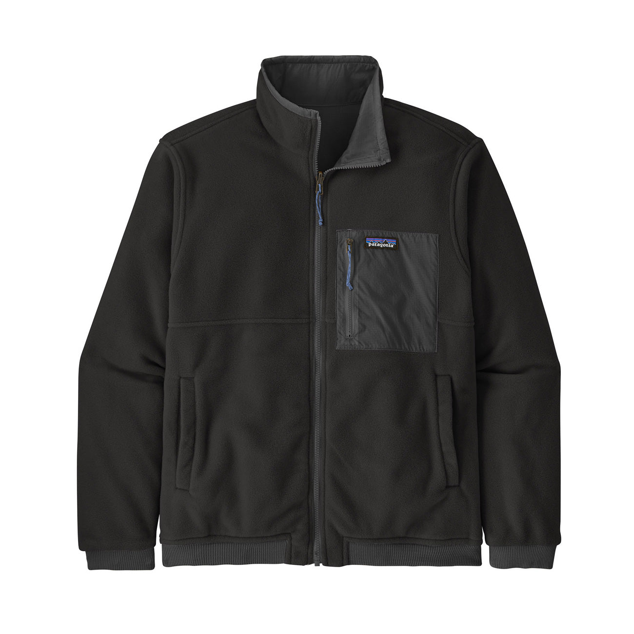 PATAGONIA Giacca Reversibile Shelled Microdini Uomo Nero 26215 FGE FORGE GREY 