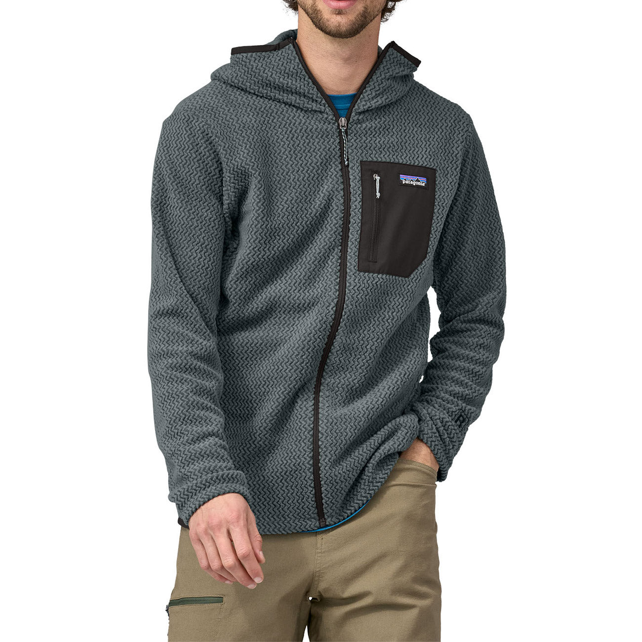 PATAGONIA Pile R1 Air Full Zip Uomo Noveau Green 40255 NUVG NOUVEAU GREEN 