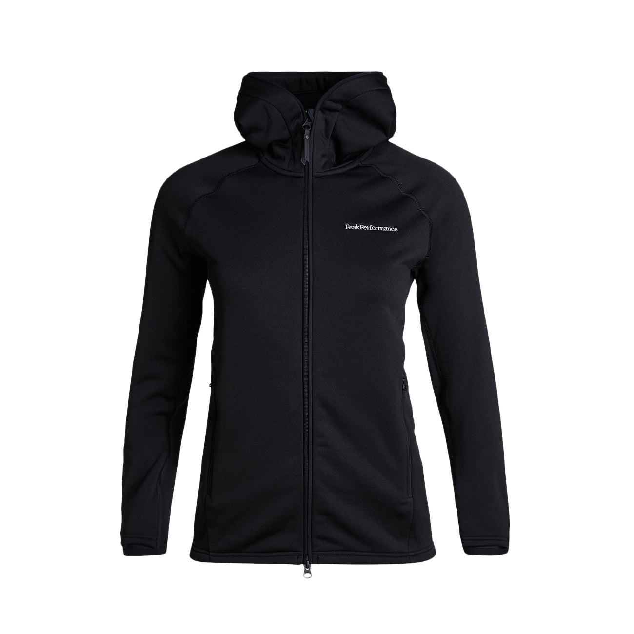 PEAK PERFORMANCE Felpa D. C/Capp. F.Zip Chill Light Peak Performance G77229 040 BLACK 